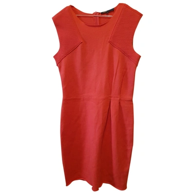 Pre-owned Maje Wool Mid-length Dress In Red