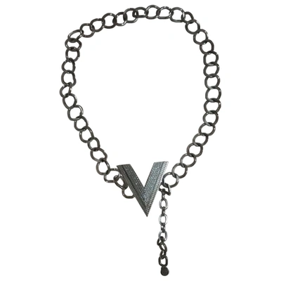 Pre-owned Versace Metallic Chain Belt