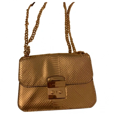 Pre-owned Michael Kors Gold Leather Handbag