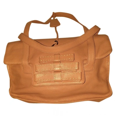 Pre-owned Prada Camel Leather Handbag