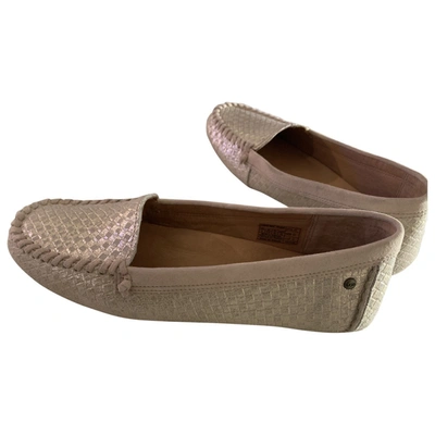 Pre-owned Ugg Beige Leather Flats
