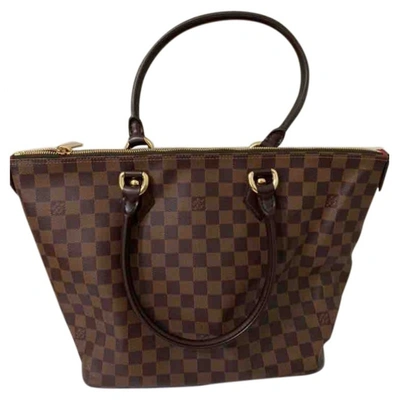 Pre-owned Louis Vuitton Saleya Cloth Tote In Brown