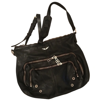 Pre-owned Zadig & Voltaire Rock Black Leather Handbag