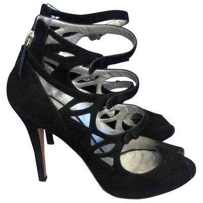 Pre-owned Casadei Sandals In Black