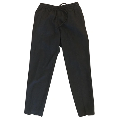 Pre-owned Joseph Wool Trousers In Anthracite