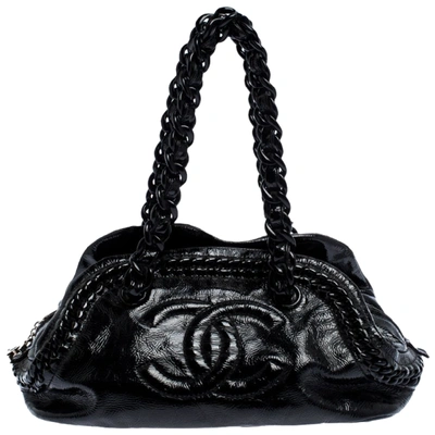 Pre-owned Chanel Black Patent Leather Handbag