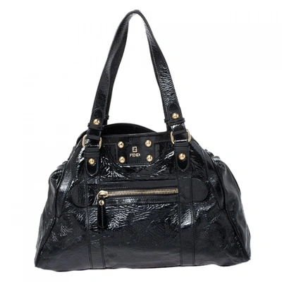 Pre-owned Fendi Black Patent Leather Handbag