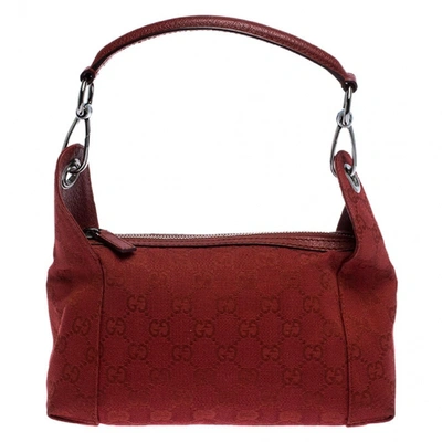 Pre-owned Gucci Red Cloth Handbag