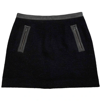 Pre-owned Sandro Black Wool Skirt