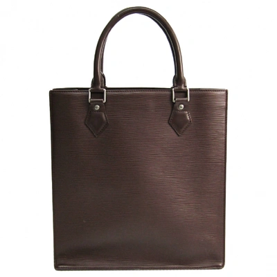 Pre-owned Louis Vuitton Plat Brown Leather Handbag