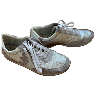 Pre-owned Michael Kors Grey Patent Leather Trainers