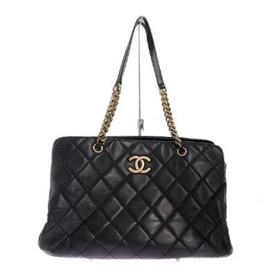 Pre-owned Chanel Black Leather Handbag