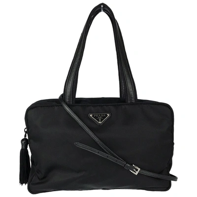 Pre-owned Prada Black Cloth Handbag