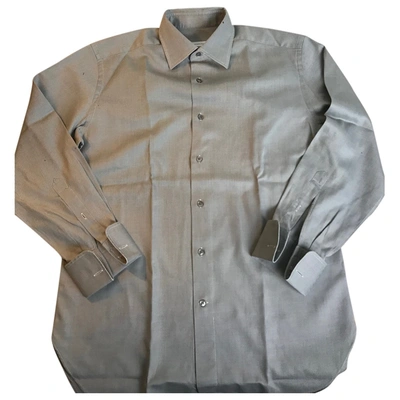 Pre-owned Ermenegildo Zegna Grey Cotton Shirts
