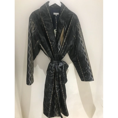 Pre-owned Pierre-louis Mascia Anthracite Trench Coat
