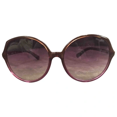 Pre-owned Miu Miu Purple Sunglasses