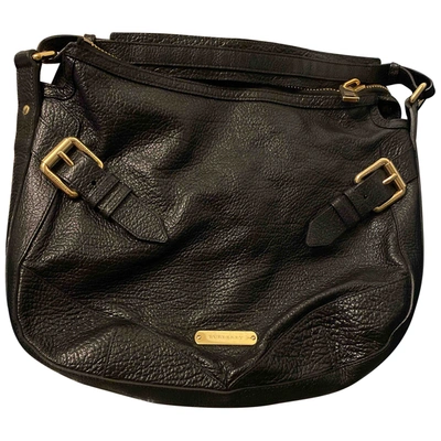 Pre-owned Burberry Black Leather Handbags