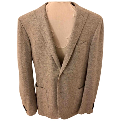 Pre-owned Corneliani Cashmere Jacket In Grey