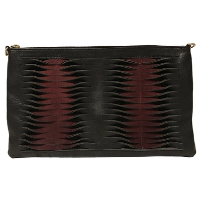 Pre-owned Topshop Tophop  Black Leather Clutch Bag