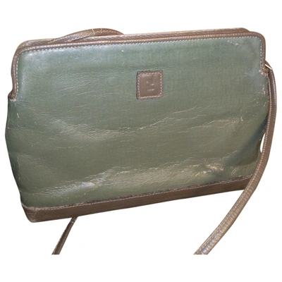 Pre-owned Fendi Green Leather Handbag