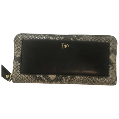 Pre-owned Diane Von Furstenberg Leather Wallet In Black