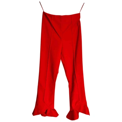 Pre-owned C/meo Collective Trousers In Red