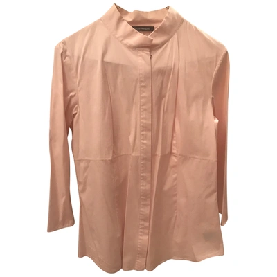 Pre-owned Narciso Rodriguez Pink Cotton Top