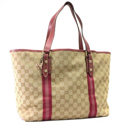 Pre-owned Gucci Beige Cloth Handbag