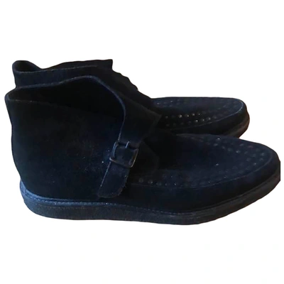 Pre-owned Allsaints Black Suede Boots