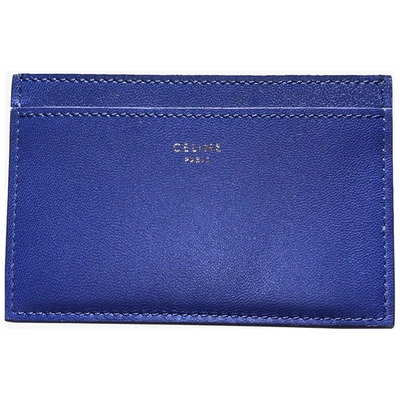 Pre-owned Celine Blue Leather Purses, Wallet & Cases