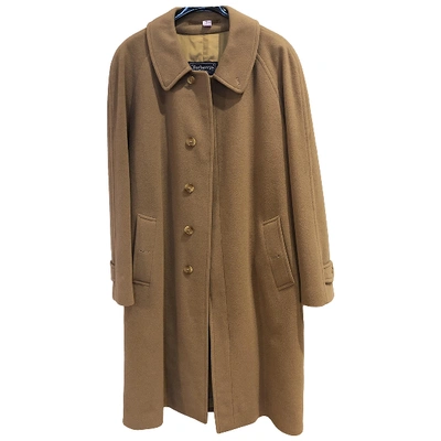 Pre-owned Burberry Camel Wool Coat