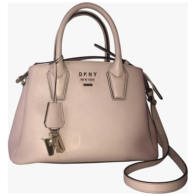 Pre-owned Dkny Pink Leather Handbag