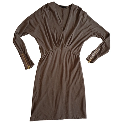 Pre-owned Pinko Mid-length Dress In Ecru