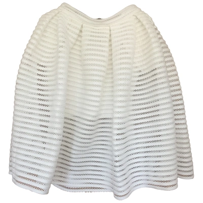 Pre-owned Maje White Synthetic Skirts