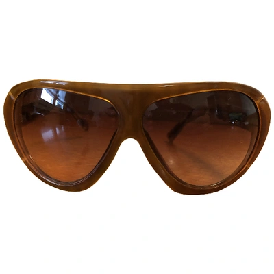 Pre-owned Versace Brown Sunglasses