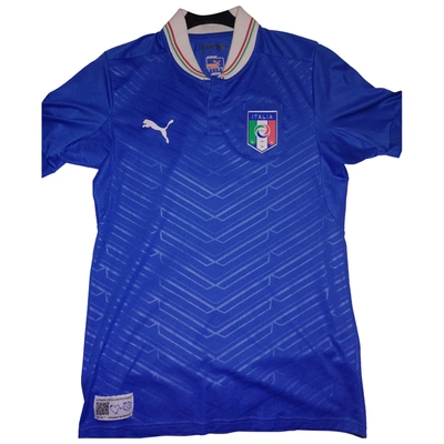 Pre-owned Puma Blue Lycra T-shirts