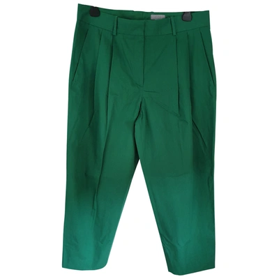 Pre-owned Cos Green Cotton Trousers