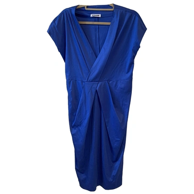 Pre-owned Jil Sander Blue Cotton Dresses
