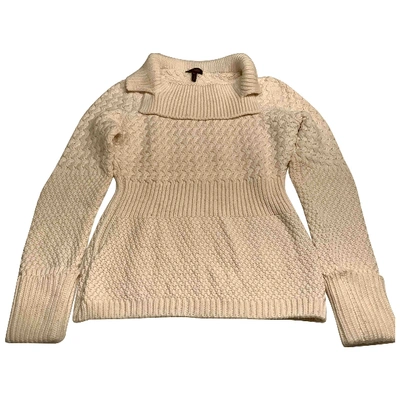 Pre-owned Escada Ecru Wool Knitwear