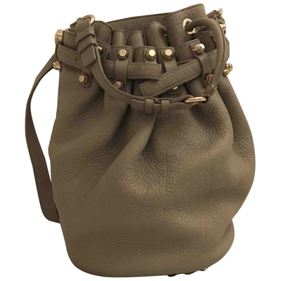 Pre-owned Alexander Wang Diego Grey Leather Handbag