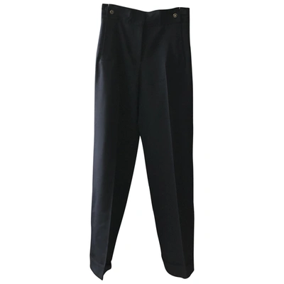 Pre-owned Pablo Navy Wool Trousers