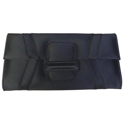 Pre-owned Elie Saab Black Cloth Clutch Bag