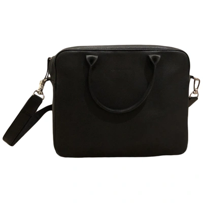 Pre-owned Longchamp Black Leather Handbag