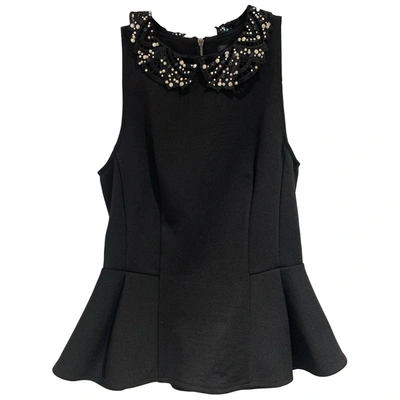 Pre-owned Topshop Black Polyester Top