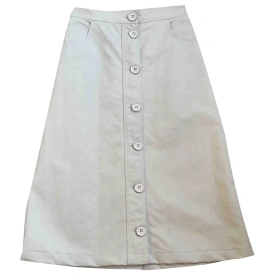 Pre-owned Christian Wijnants Mid-length Skirt In Beige