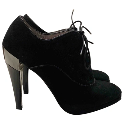 Pre-owned Marella Cloth Ankle Boots In Black