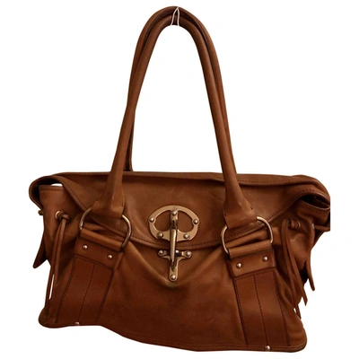 Pre-owned Fay Leather Handbag In Brown