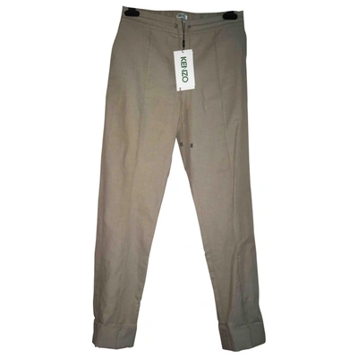Pre-owned Kenzo Chino Pants In Beige