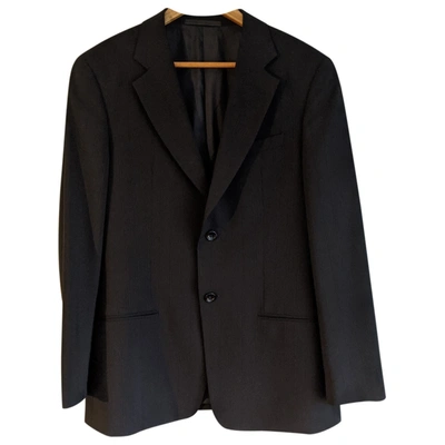 Pre-owned Armani Collezioni Black Wool Jacket