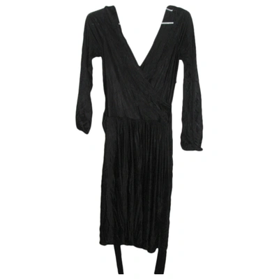 Pre-owned Halston Heritage Mid-length Dress In Black